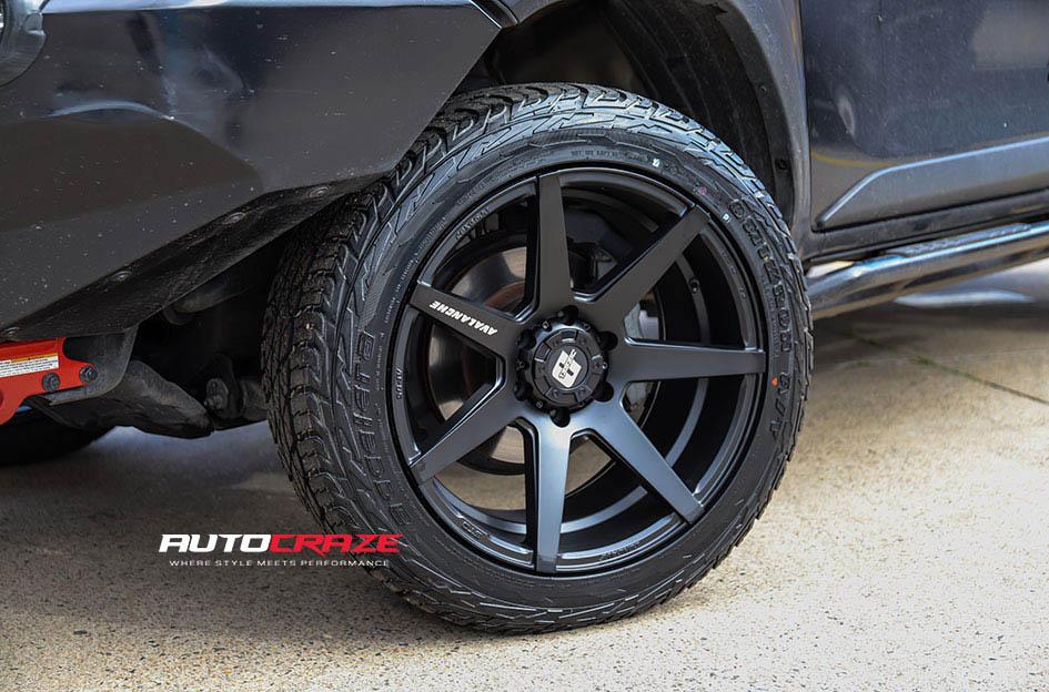 TOYOTA HILUX 4WD AVALANCHE MATTE BLACK FRONT MILLED